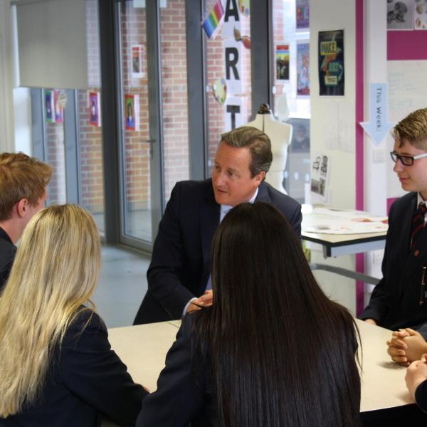 PM with pupils